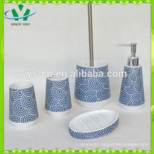 Cobblestone effect bathroom fitting,ceramic bathroom accessory set